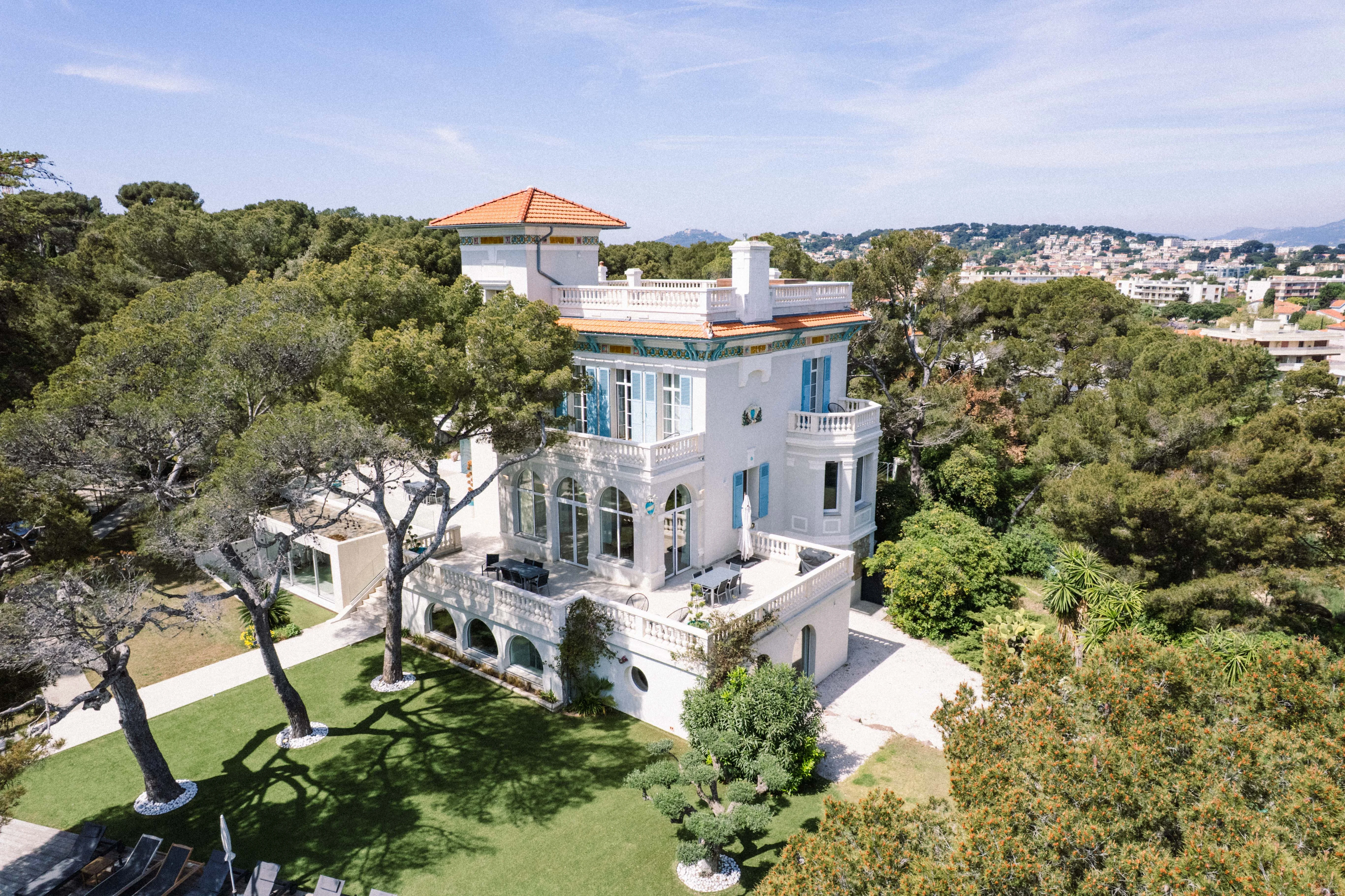 Lieu de mariage en Provence vu en hauteur