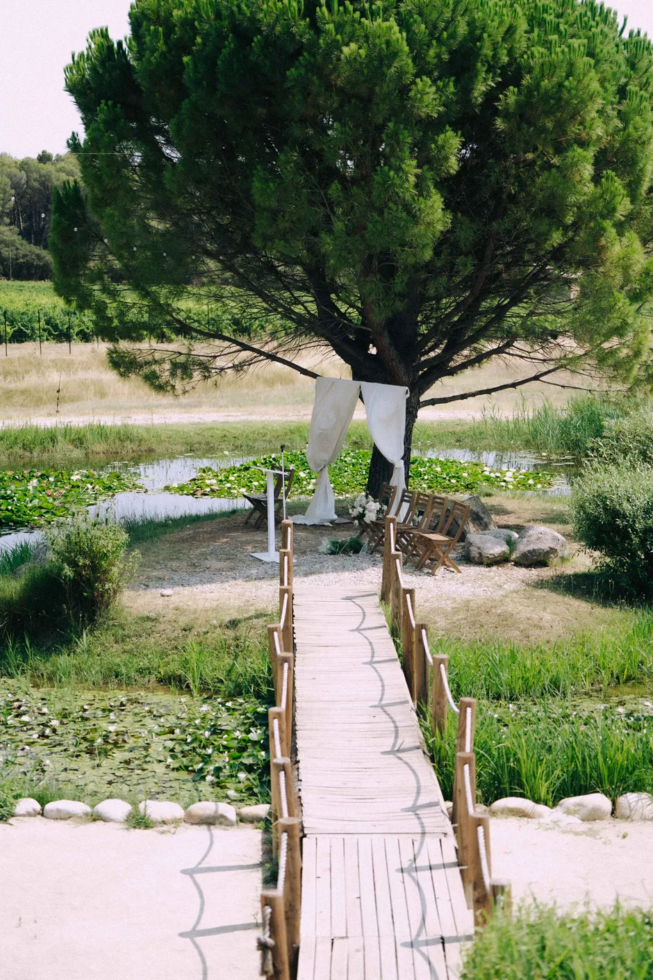 Domaine Amourella à Lambesc avant la cérémonie de mariage